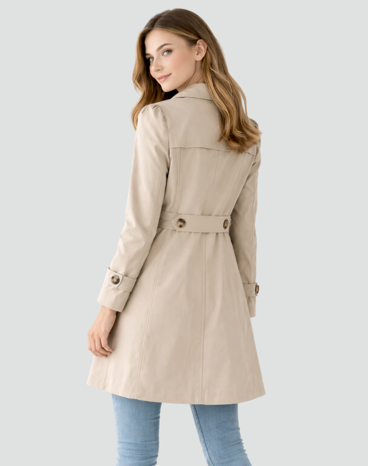 Xaviere classic lapel trench coat – image 6