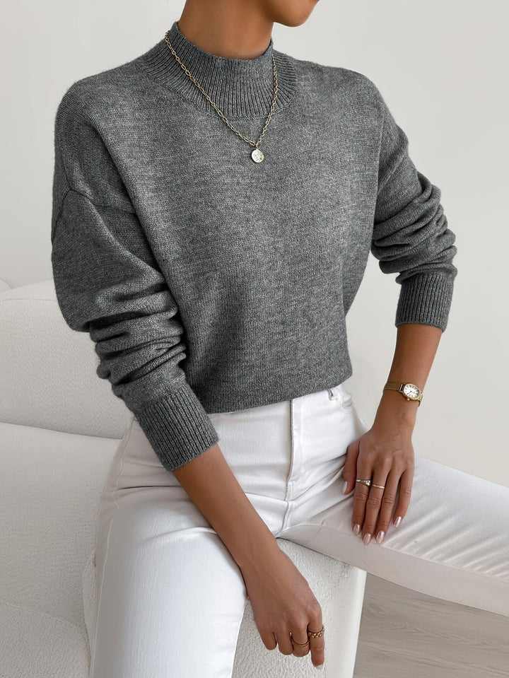 Trine oversized mock neck knit jumper – image 7