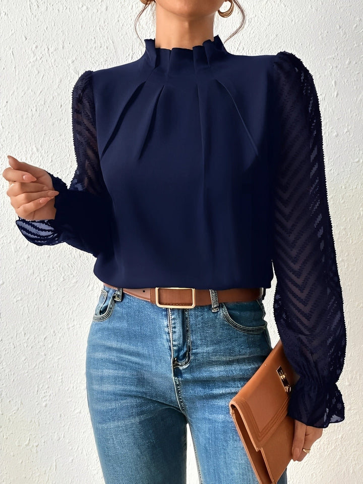 Bella chiffon blouse in pink