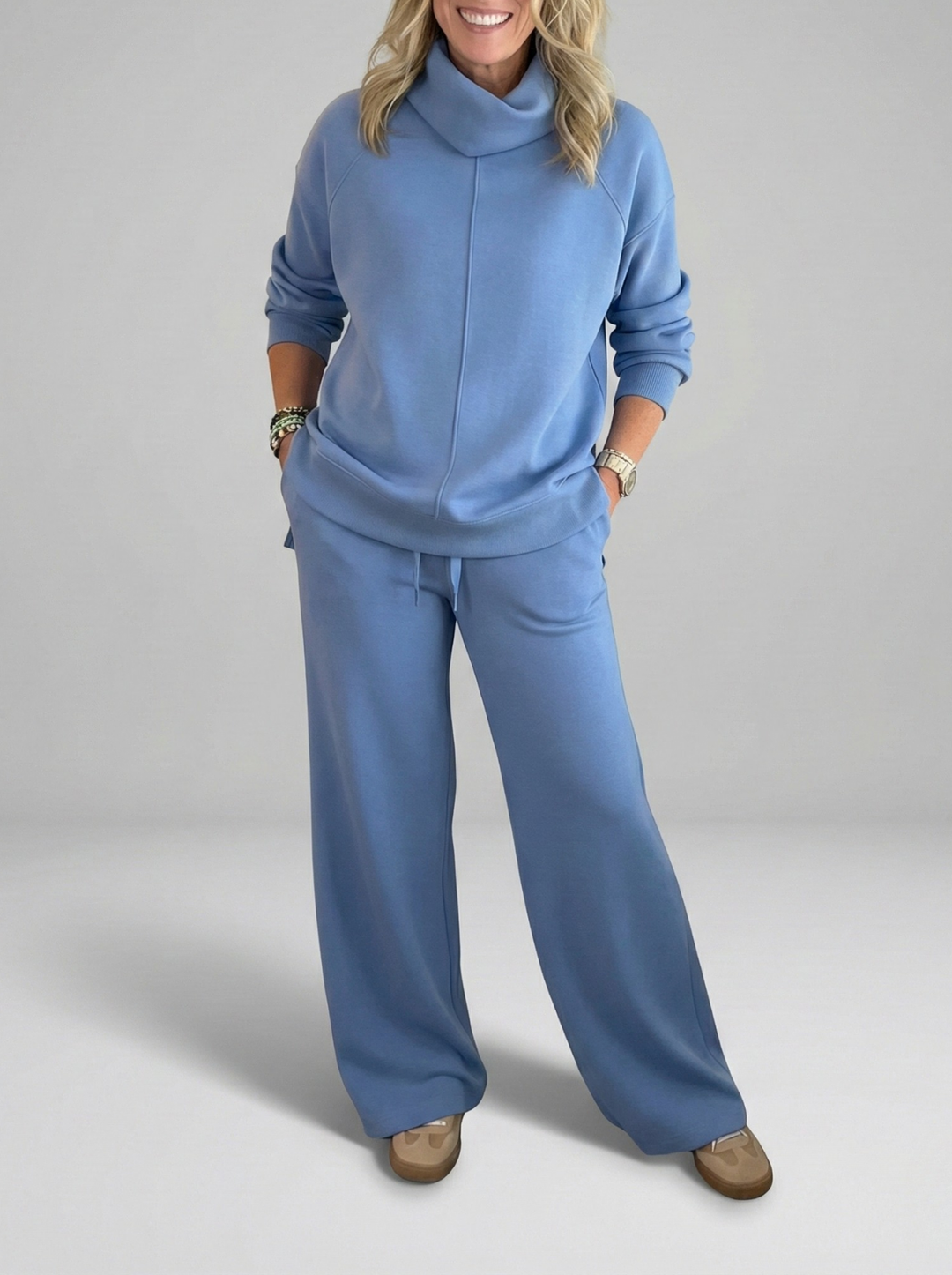 Morwenna cowl neck wide leg lounge set – image 11