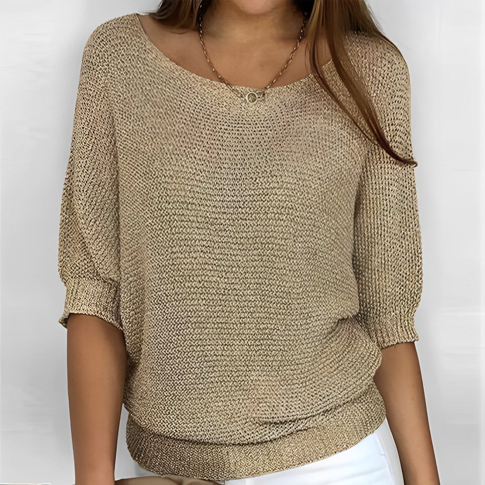 Ursula crew neck jumper in blue