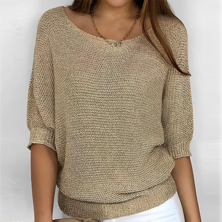 Ursula crew neck jumper in blue