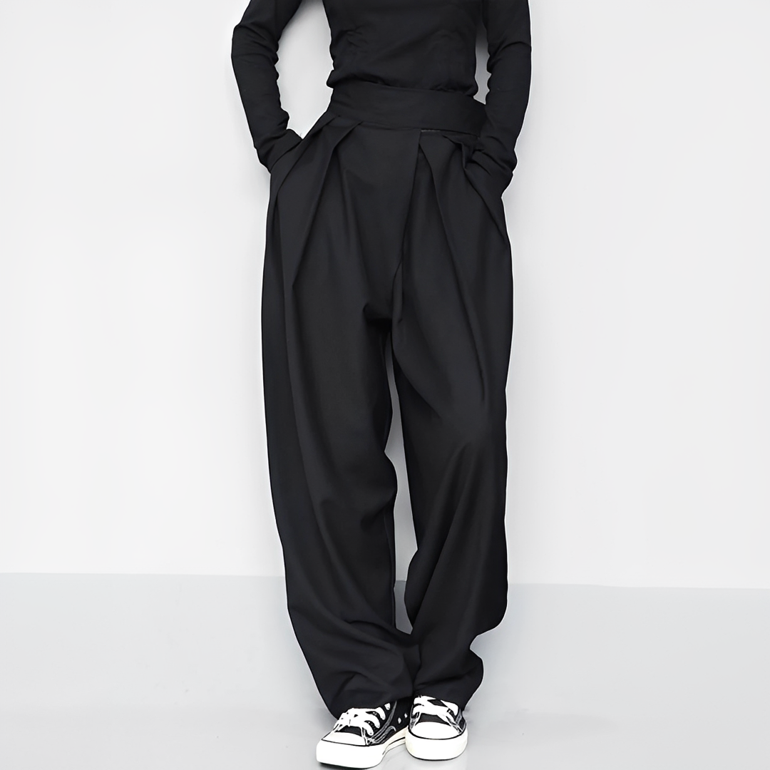 Marisa black wide leg trousers