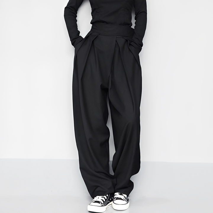 Marisa black wide leg trousers