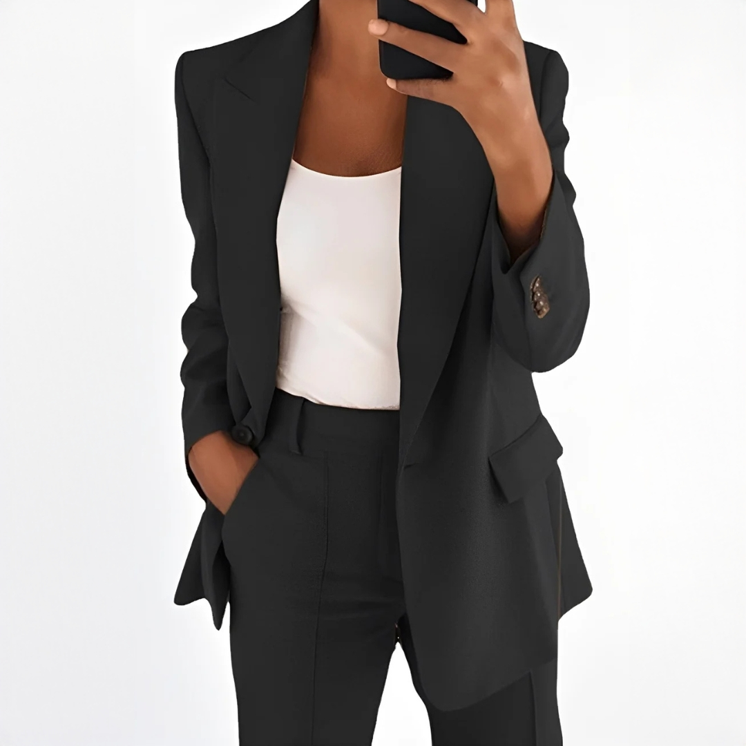 Muriel blazer and trouser set, blazer detail