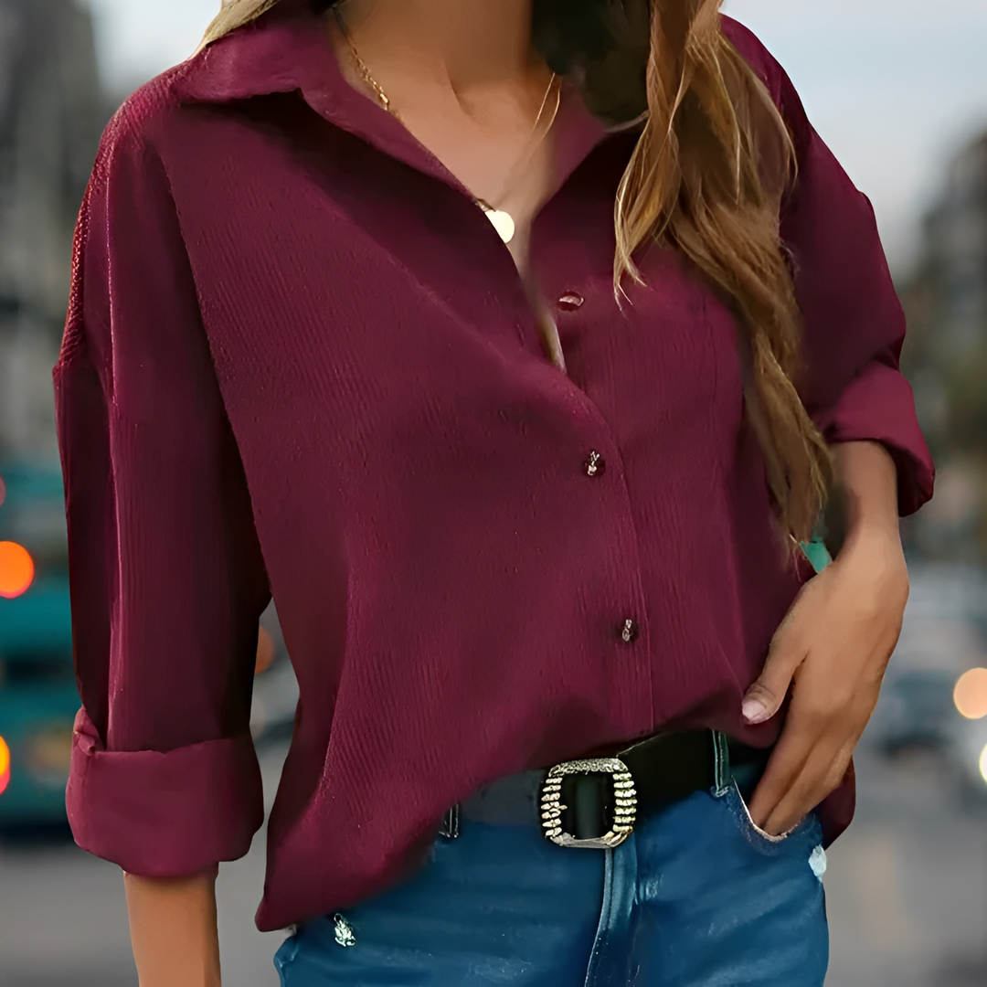 Wendela relaxed long sleeve blouse