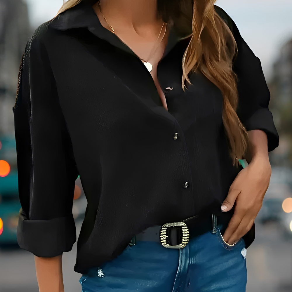 Wendela long sleeve blouse in light green