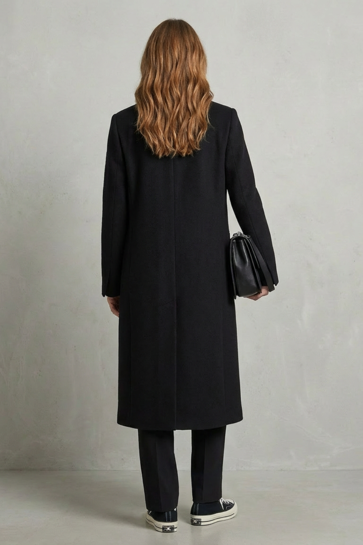 Alison herringbone long overcoat – image 4