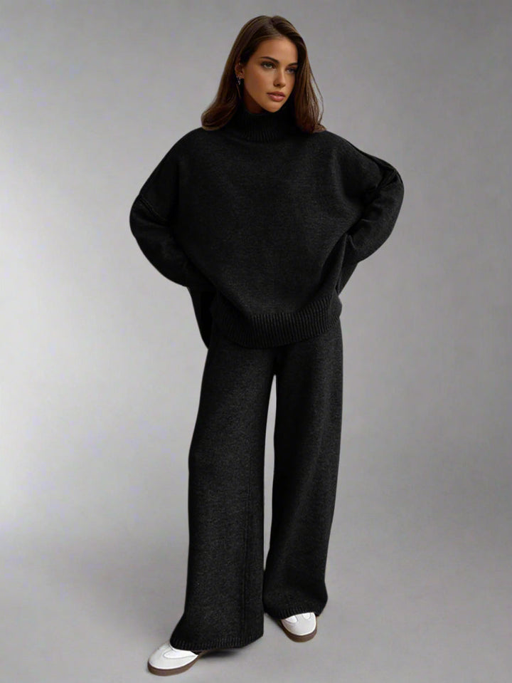 Rhona lounge set, knit texture detail