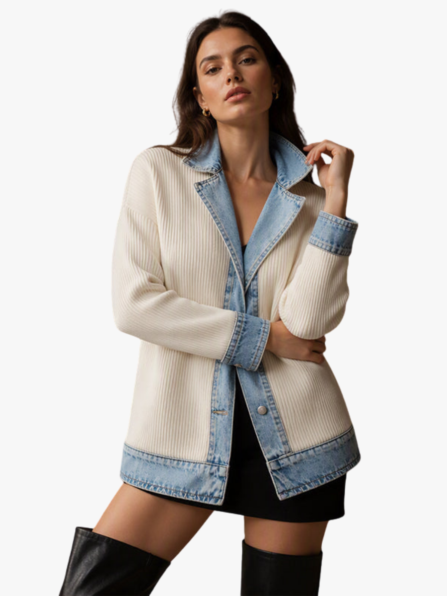 Sybil ribbed wool coat
