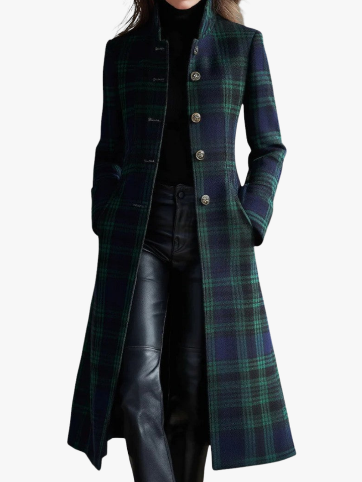 Sidonie blue green check coat