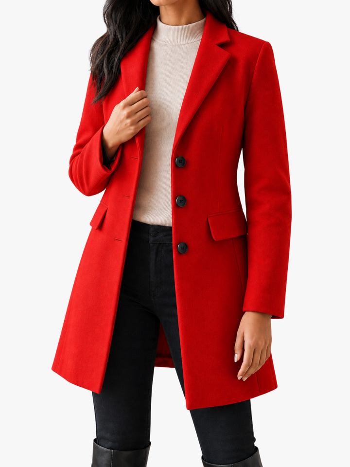 Wilhelmine fitted midi coat