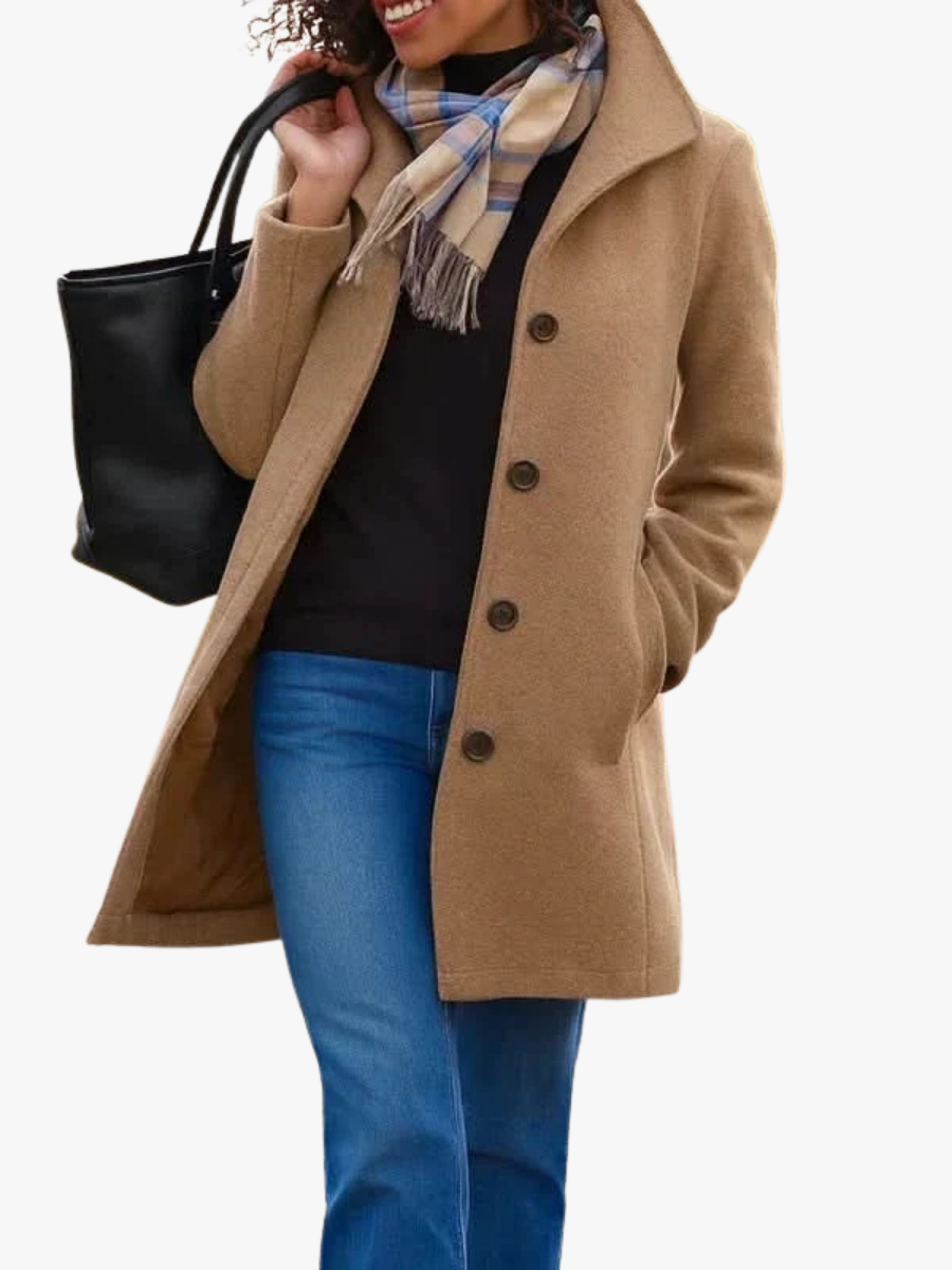 Matilda straight cut wool coat