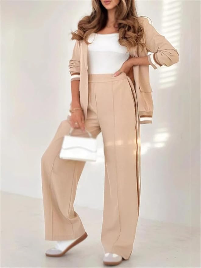 Violaine relaxed blazer and wide leg trouser set – image 11