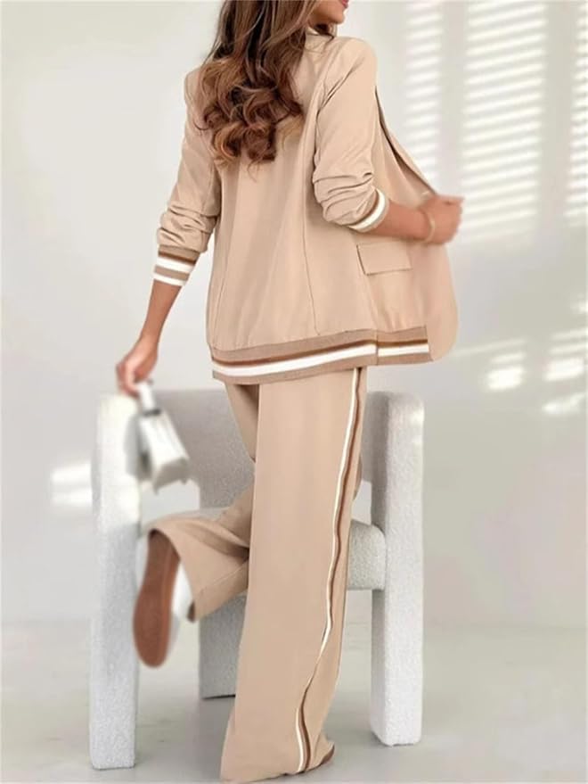 Violaine relaxed blazer and wide leg trouser set – image 12