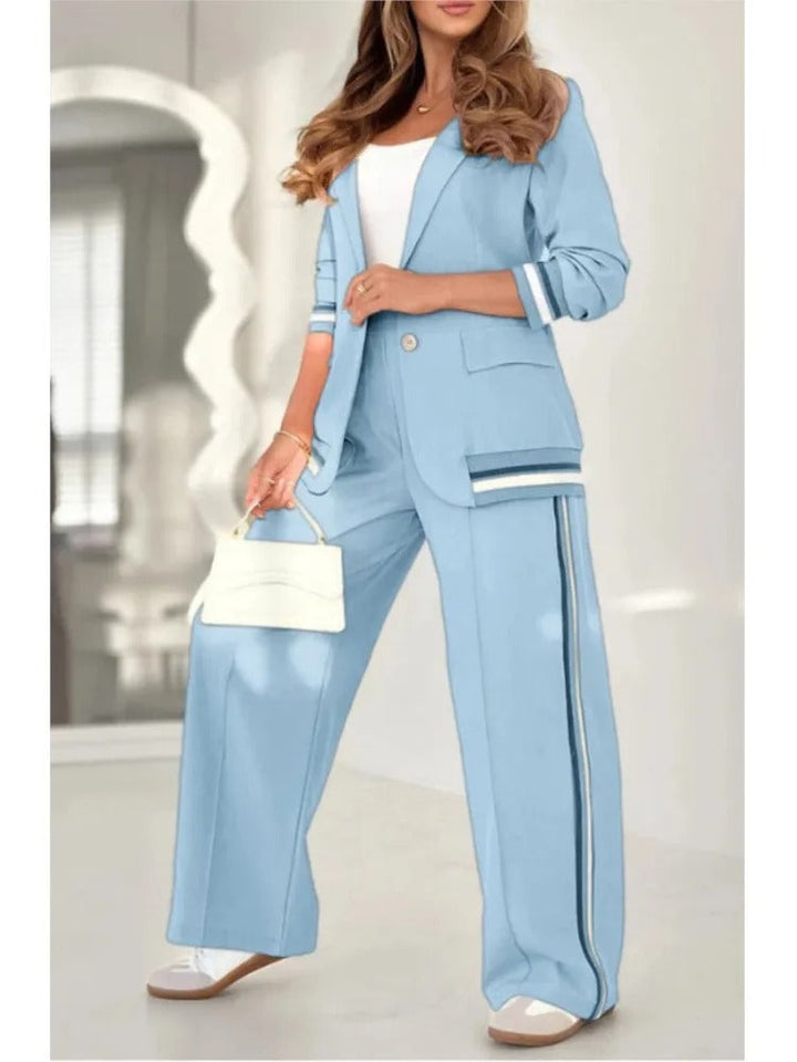 Violaine relaxed blazer and wide leg trouser set – image 7