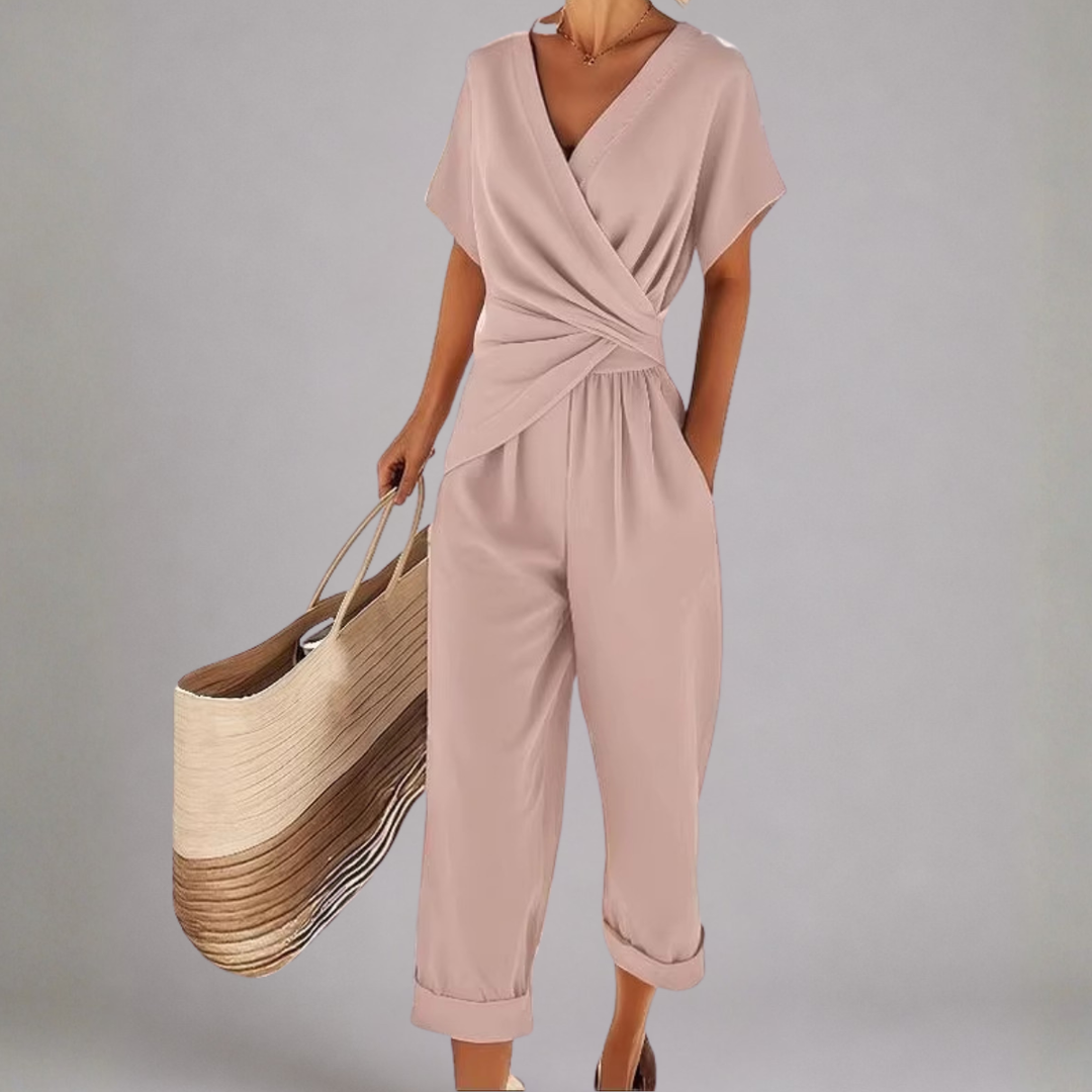 Sunniva two piece wrap wide leg trouser set – image 5
