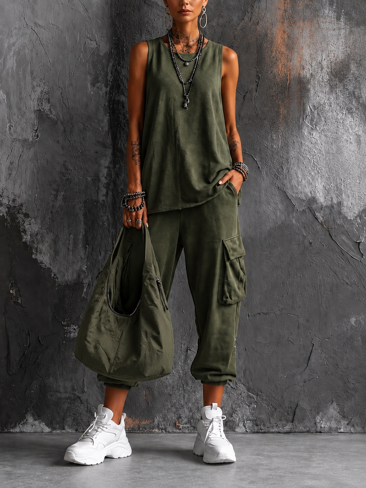Clarice flowing cotton linen two piece set – image 2