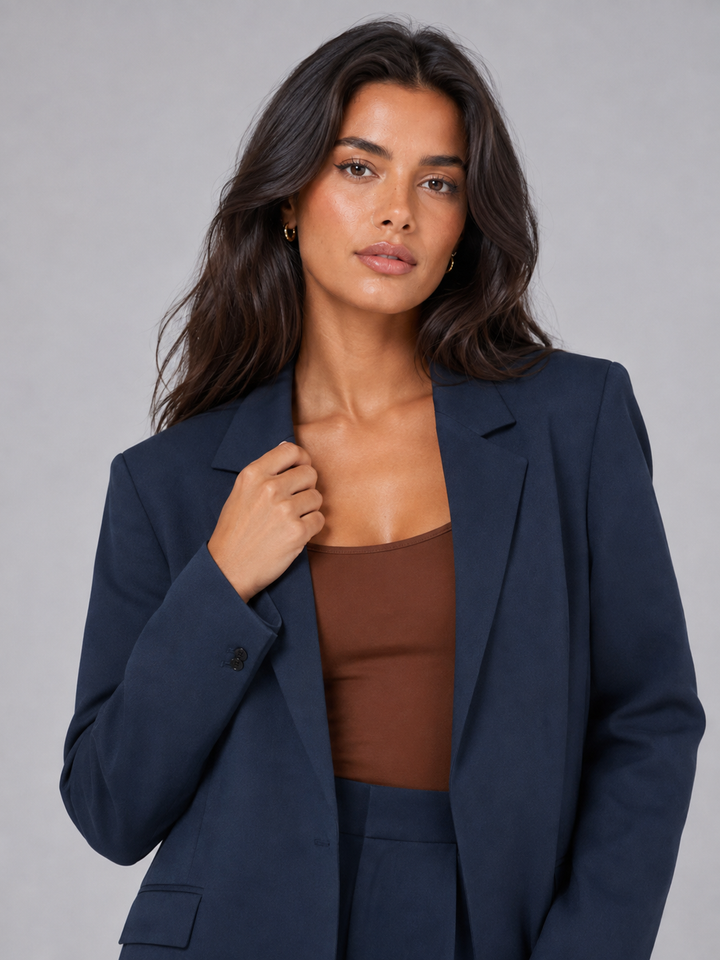 Rafaela single button blazer and wide leg trouser set – image 4