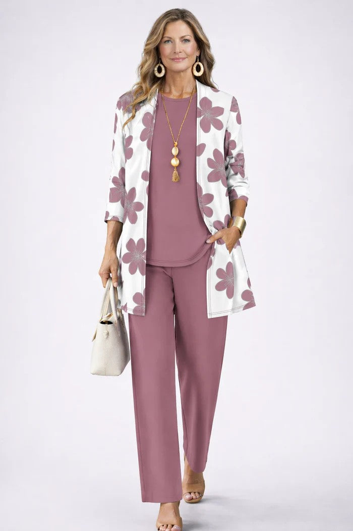 Leonora three piece printed trouser set – image 11