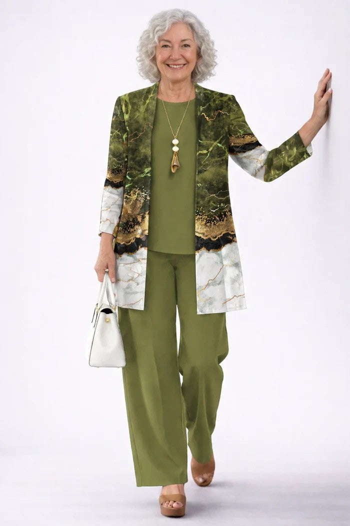 Leonora three piece printed trouser set – image 12
