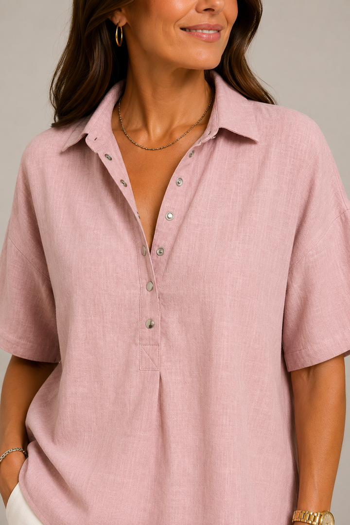 Daphne Elegant V Neck Blouse - image 5