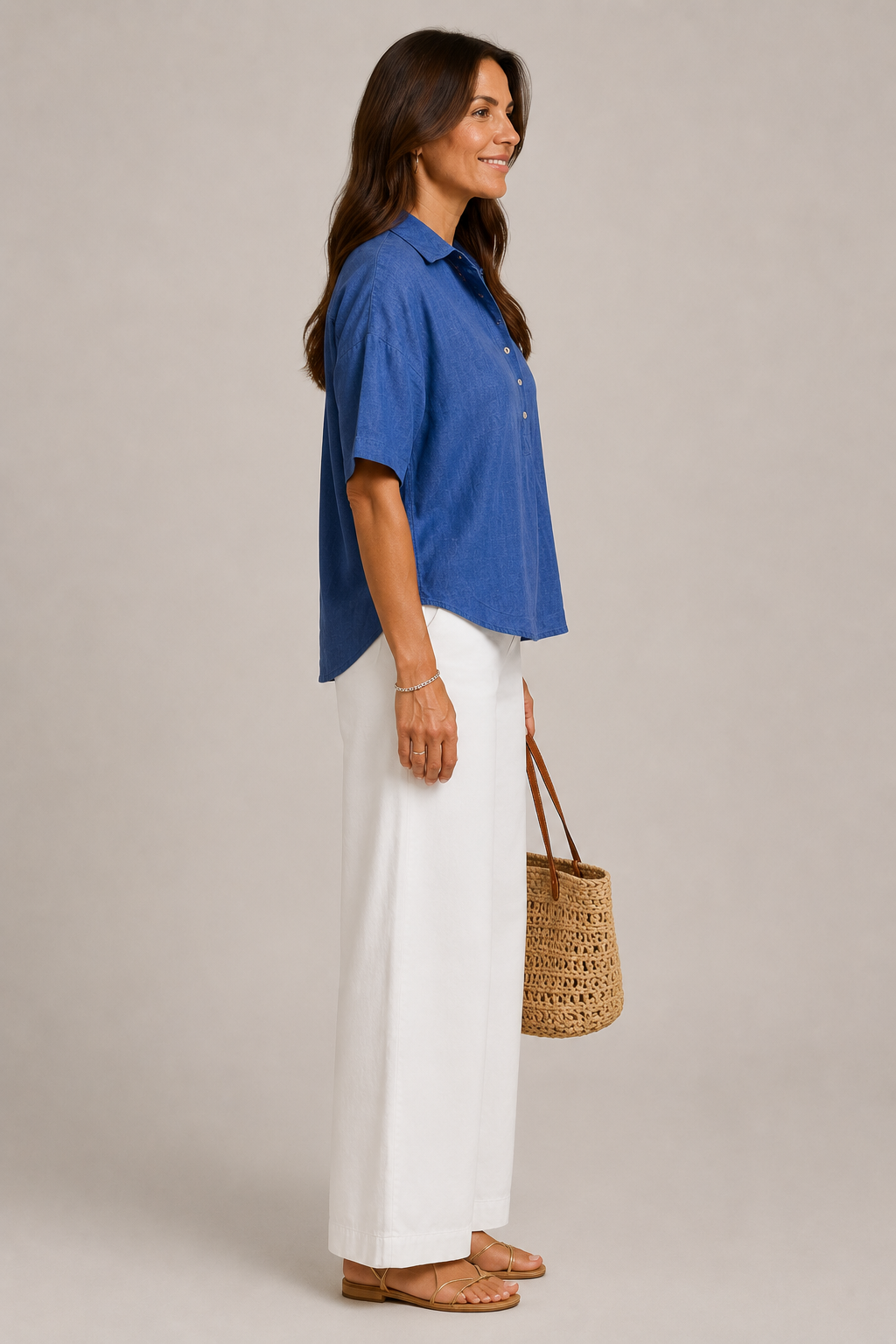 Daphne Elegant V Neck Blouse - image 14