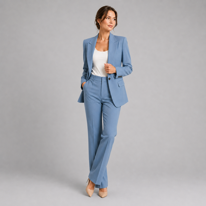 Hannah blazer and high waist trouser suit