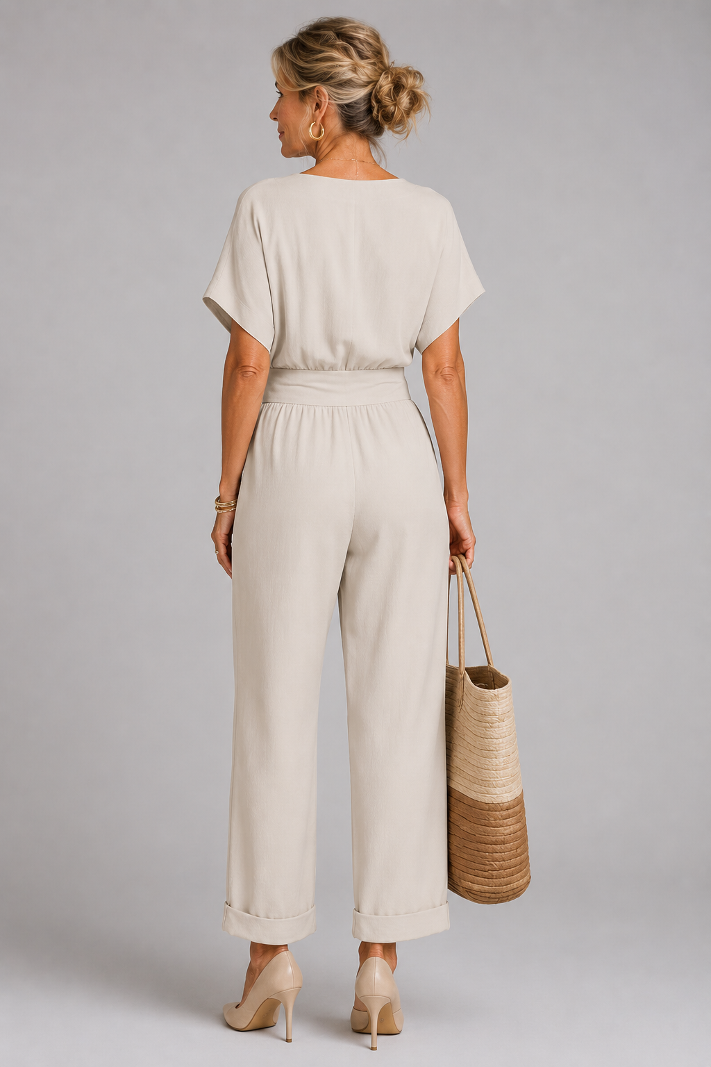 Sunniva two piece wrap wide leg trouser set – image 8