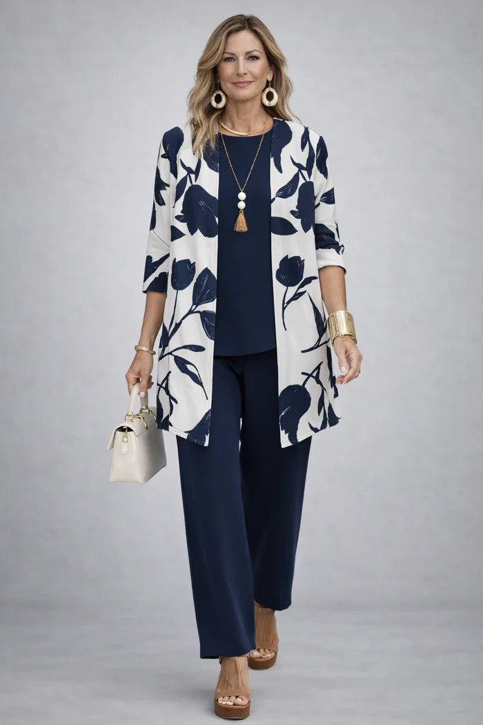 Leonora three piece printed trouser set – image 9
