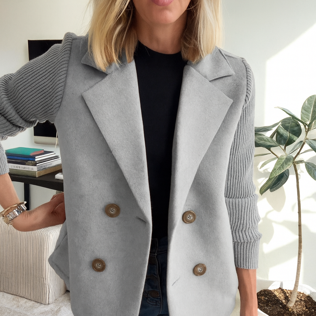 Bridget knit sleeve blazer coat – image 4