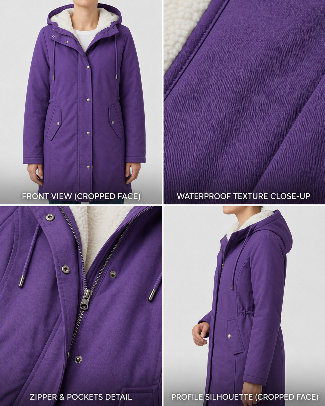 Colette fleece lined winter parka – image 23