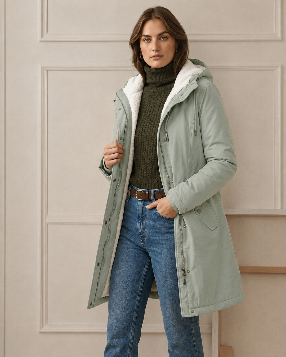 Colette fleece lined winter parka – image 26