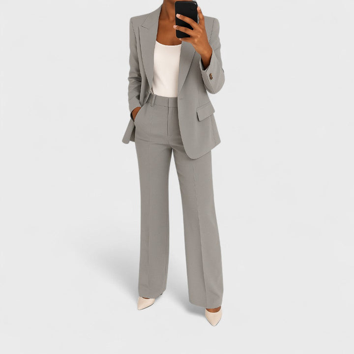 Violetta draped top and trouser two piece set – image 2