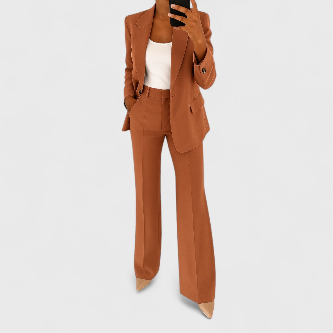 Violetta draped top and trouser two piece set – image 4