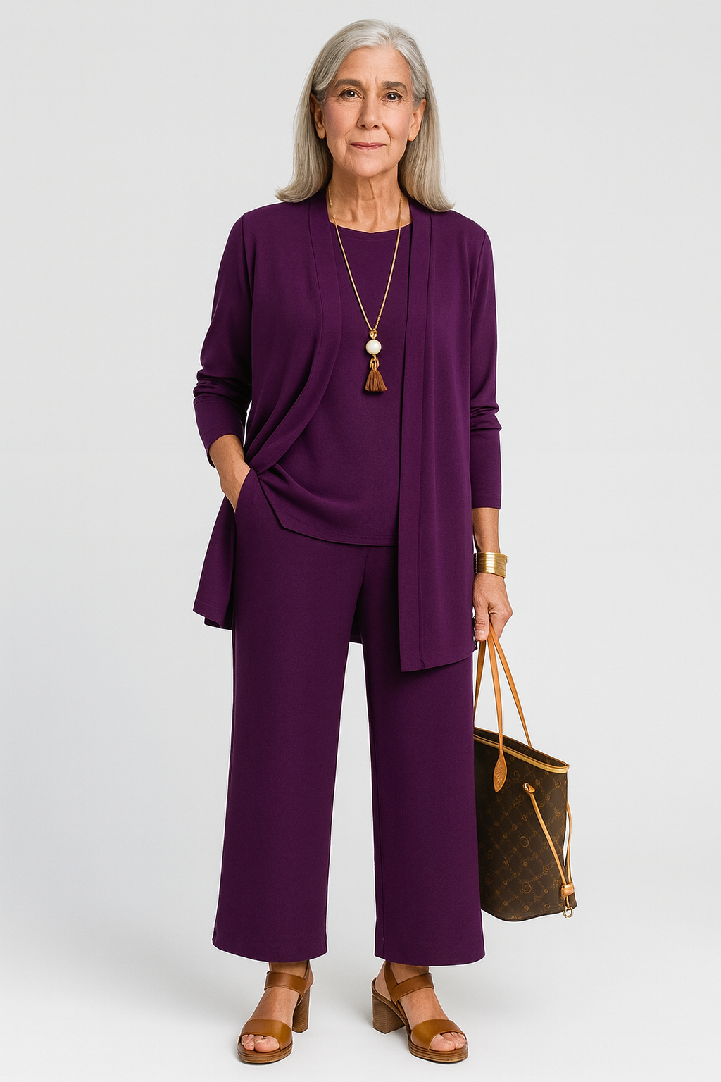 Sybella three piece blouse jacket and trouser set – image 5