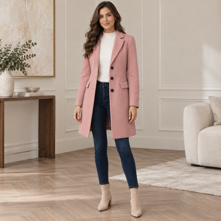 Wilhelmine fitted midi coat – image 5