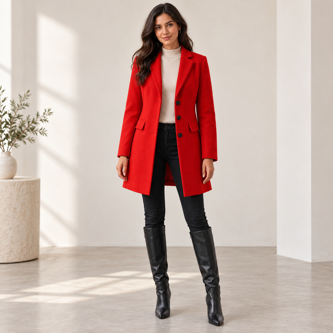 Wilhelmine fitted midi coat – image 6