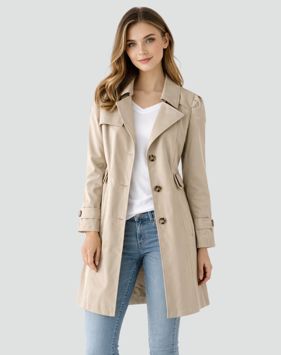 Florence classic double breasted trench coat