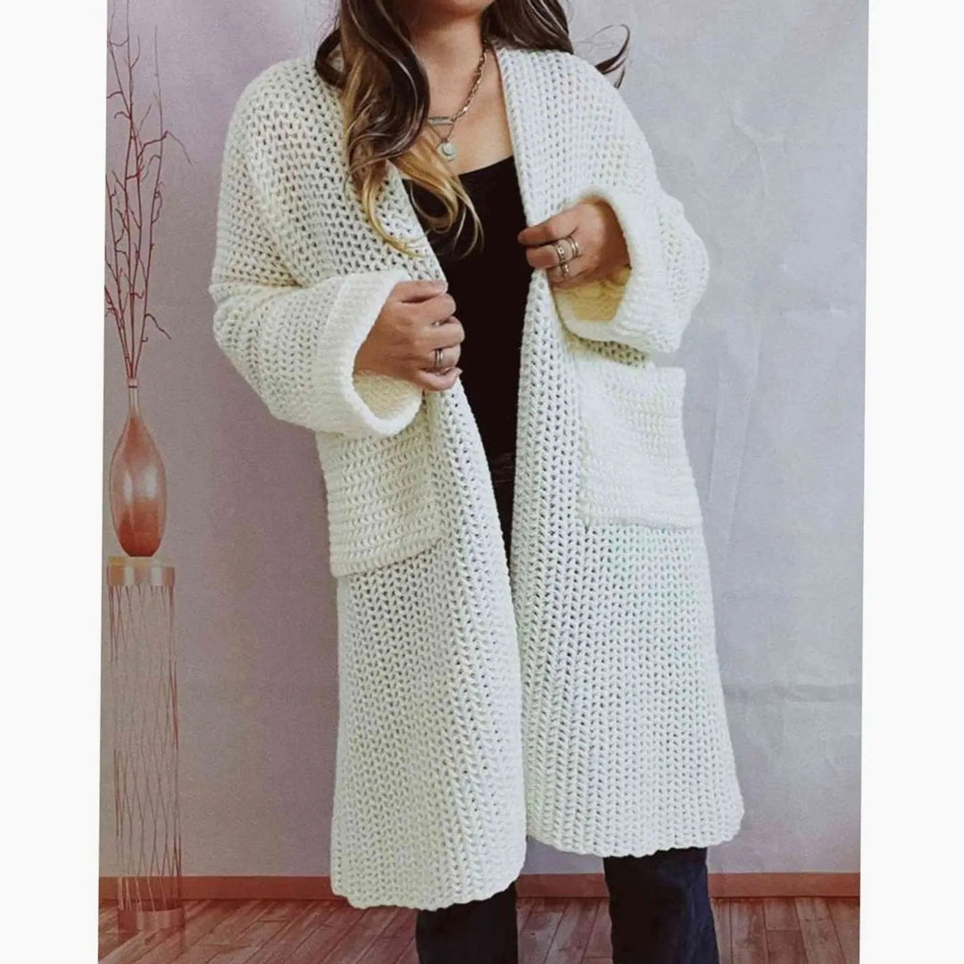 Juliette oversized chunky knit cardigan with pockets – image 5