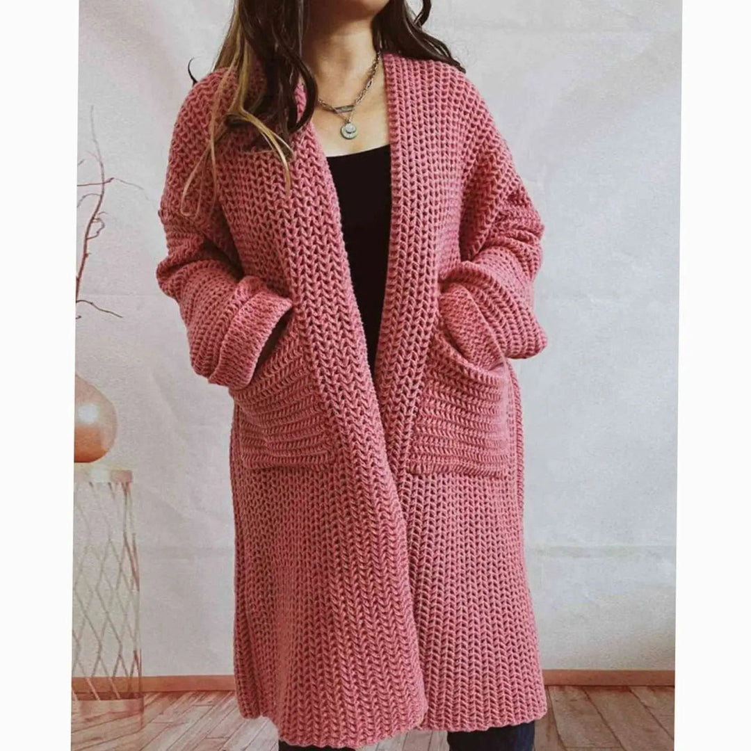 Juliette oversized chunky knit cardigan with pockets