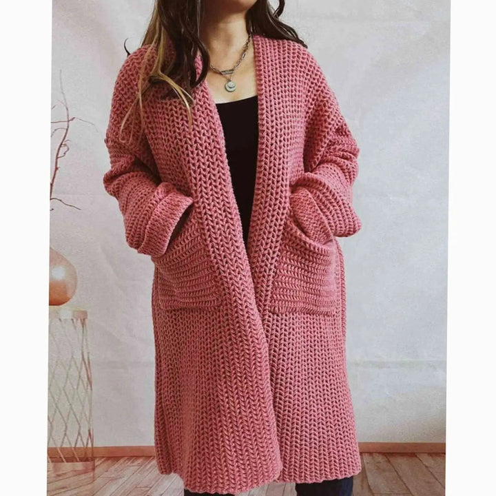 Juliette oversized chunky knit cardigan with pockets