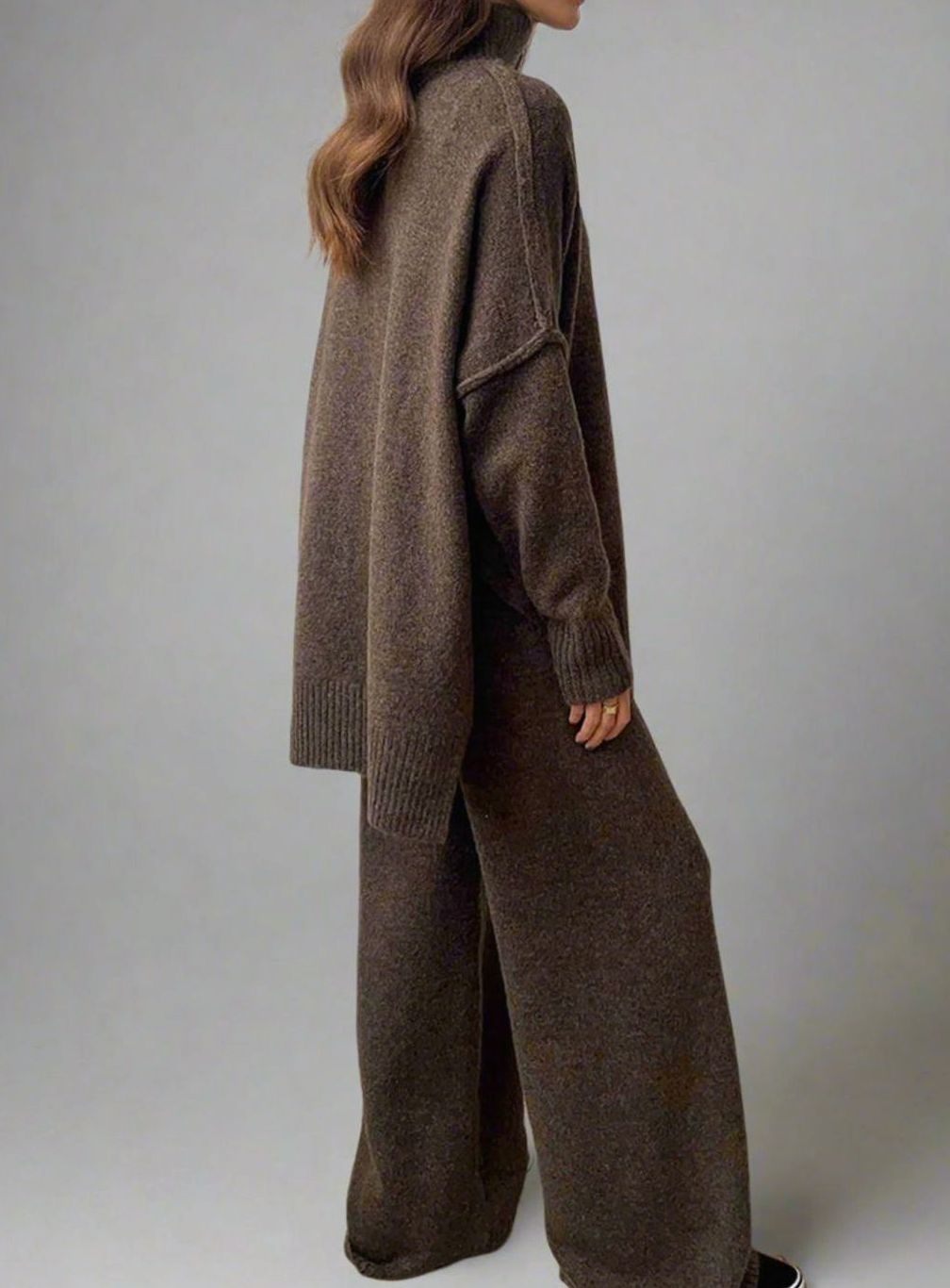 Susanna turtleneck knit jumper and wide leg trouser set – image 4