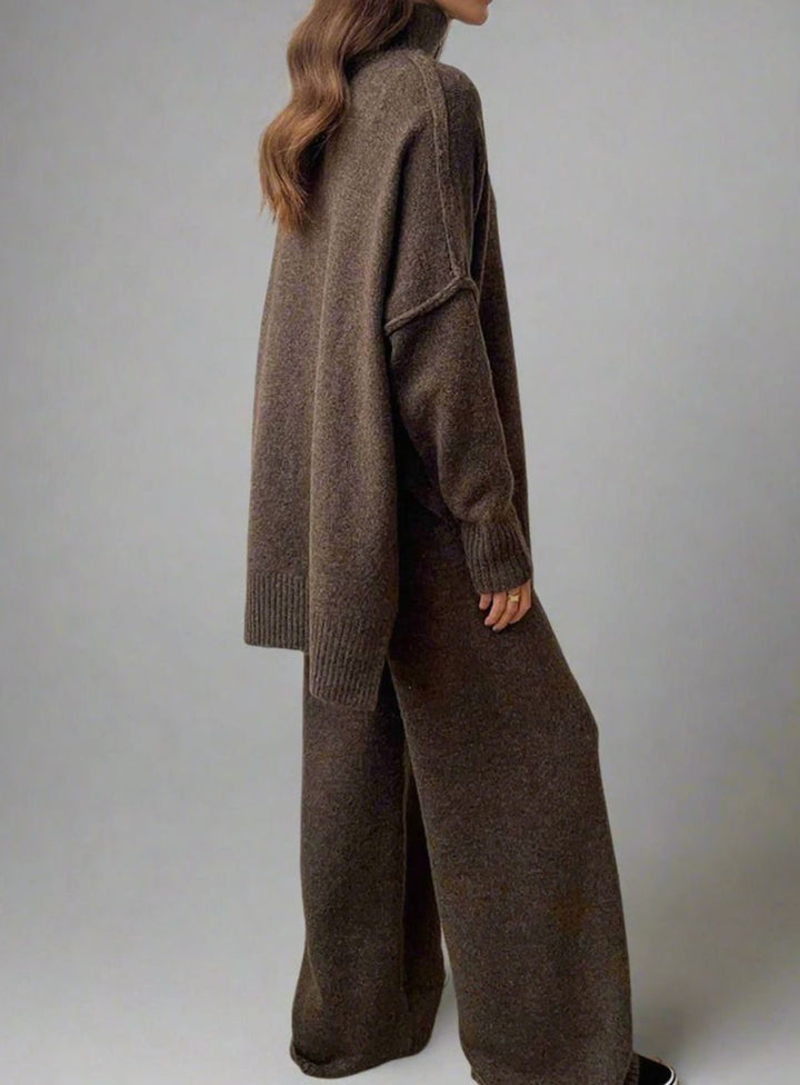 Susanna turtleneck knit jumper and wide leg trouser set – image 4