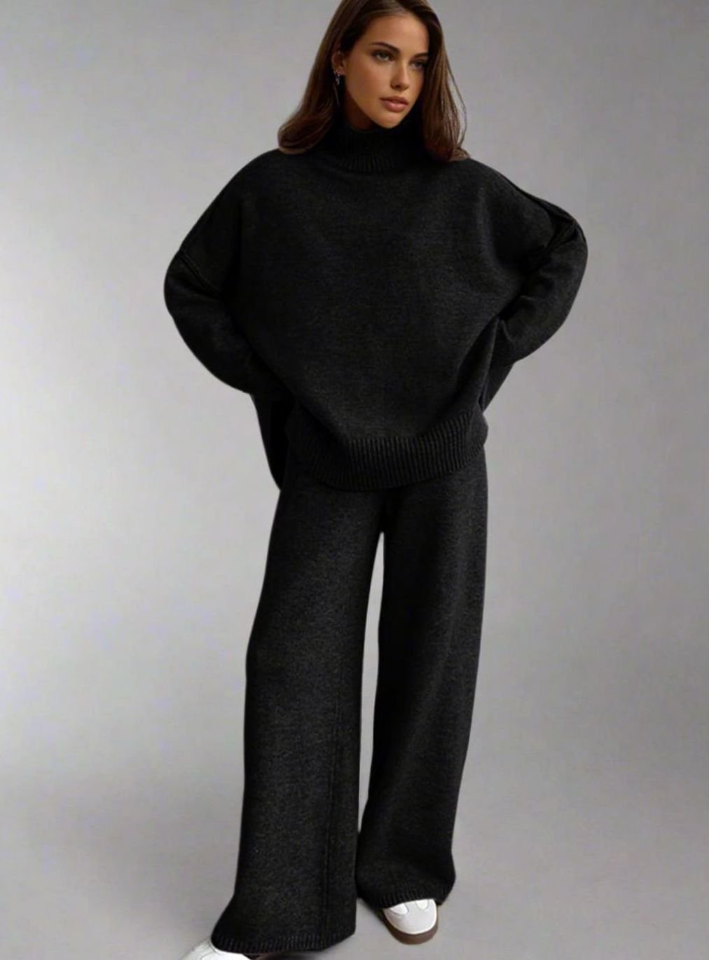 Susanna turtleneck knit jumper and wide leg trouser set – image 6