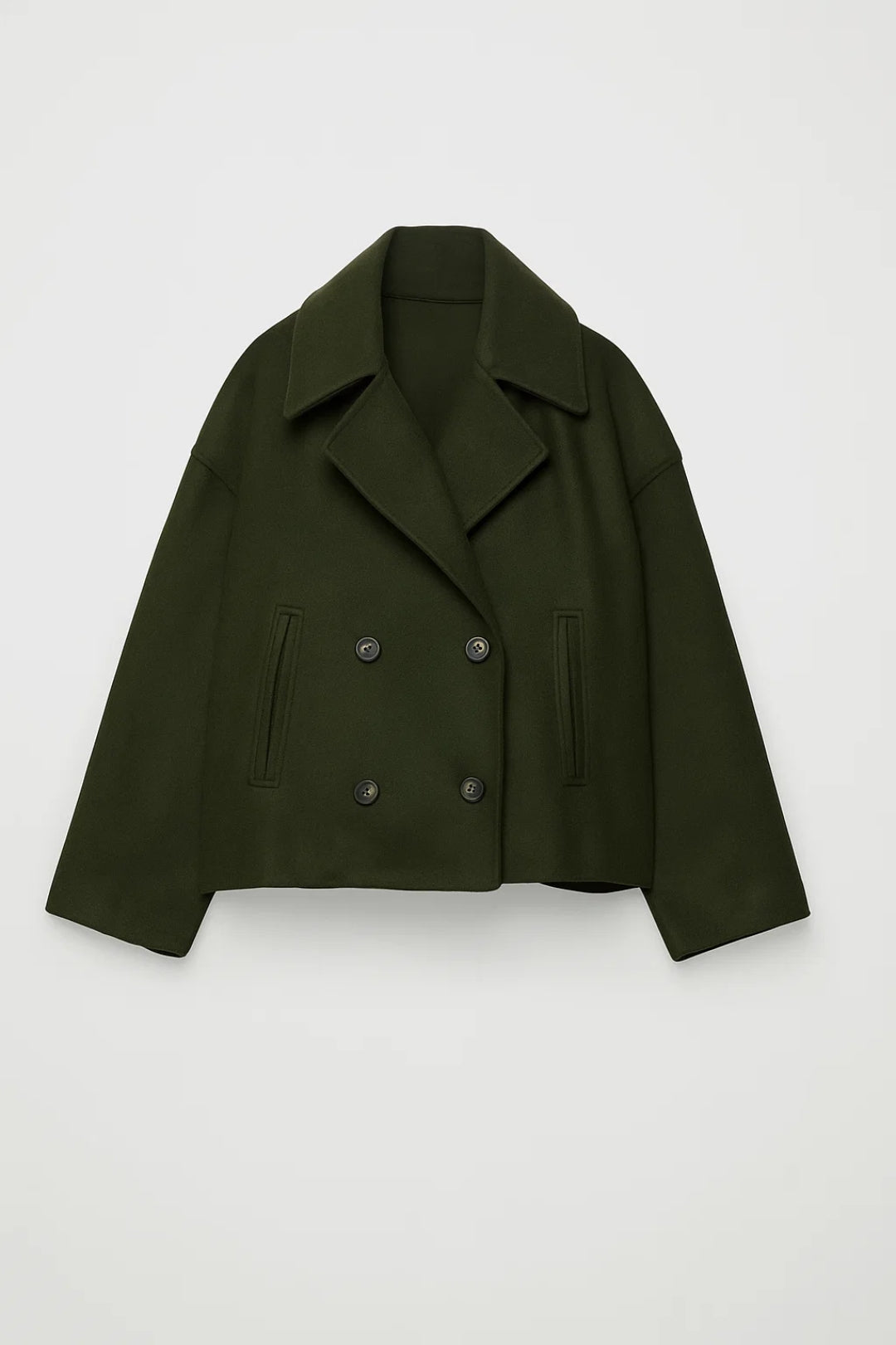 Ophelia cropped double breasted pea coat – image 3