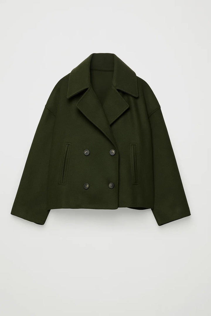 Ophelia cropped double breasted pea coat – image 3