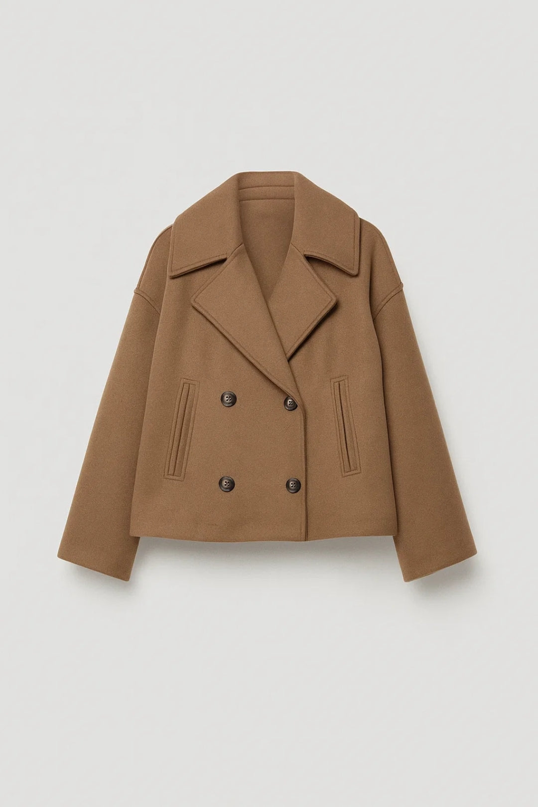 Ophelia cropped double breasted pea coat – image 4