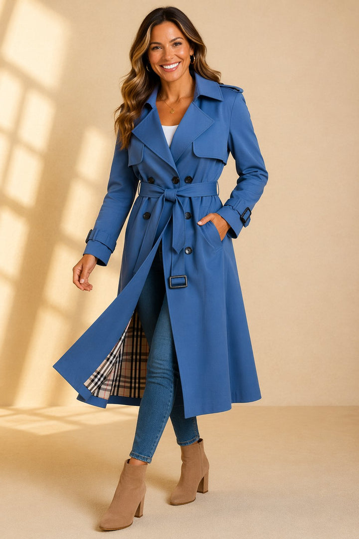 Eirlys double breasted belted trench coat – image 4
