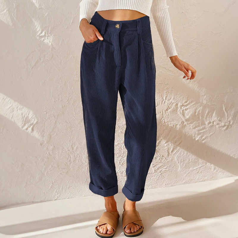 Cora high waisted corduroy trousers – image 5